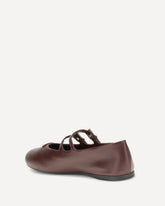 Leather Ballerinas - BORDEAUX | Base Blu