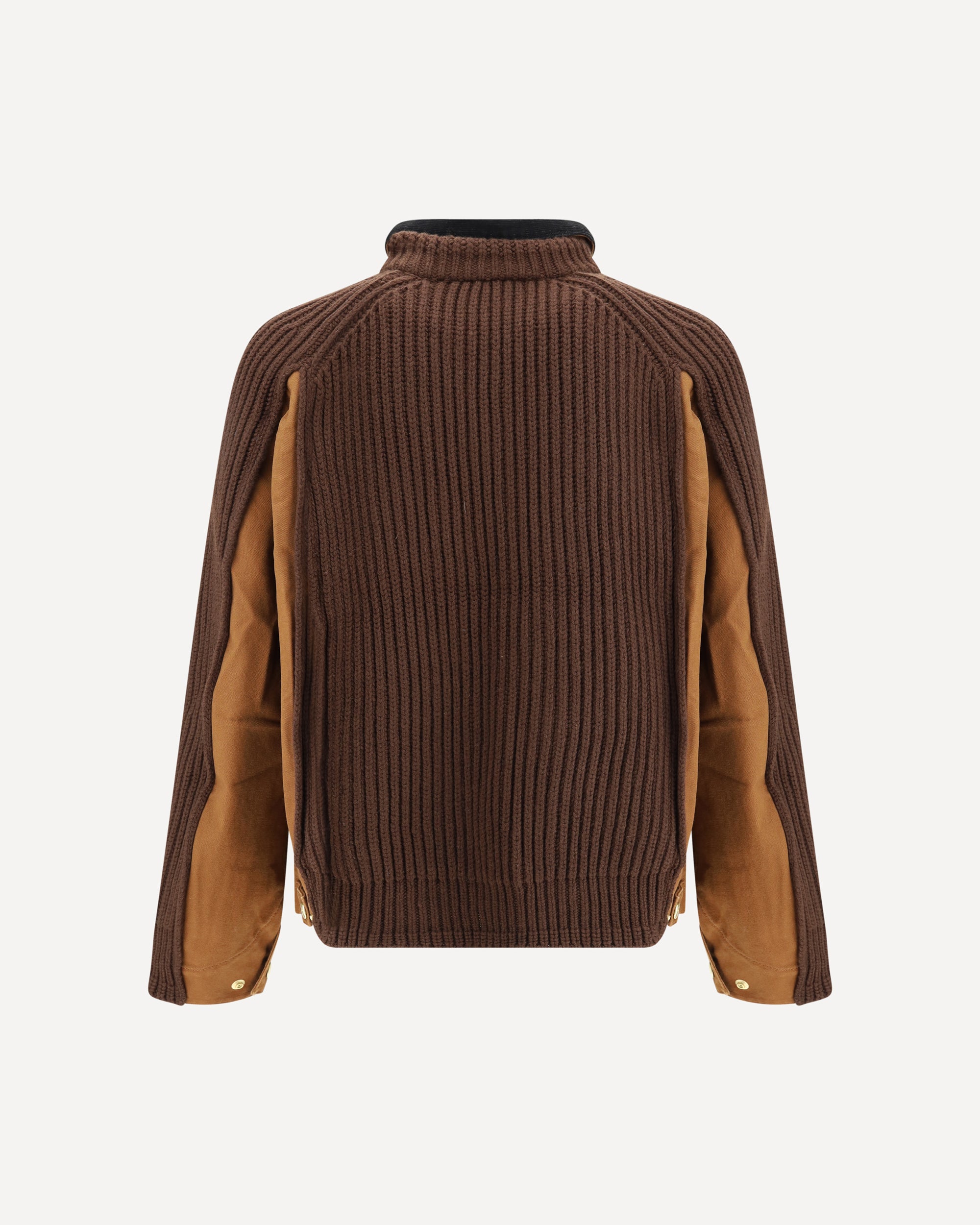 SACAI WIP Washed Duck x Wool Knit Jacket by Sacai x Carhartt