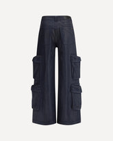 Baggy Cargo Jeans - BLUE | Base Blu