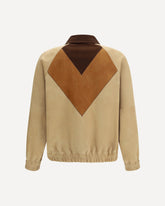 Giacca in pelle scamosciata - MARRONE | Base Blu