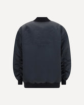 Oversized Jacket with embossed print - BLACK | Base Blu