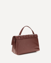 Postina Tramè leather Top Handle Bag - RED | Base Blu