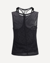 Top Swim Tank in jersey  Stocking  - NERO | Base Blu
