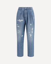 Worn-effect Jeans - BLUE | Base Blu