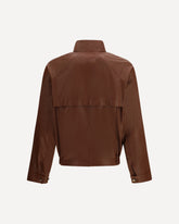 Leather bomber Jacket - BROWN | Base Blu