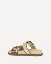 Feel Slide Sandals - BROWN | Base Blu