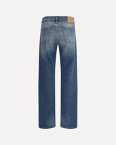 Jeans 5 tasche Claire straight in denim  - BLU | Base Blu