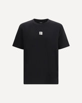 Embroidered logo T-shirt - BLACK | Base Blu