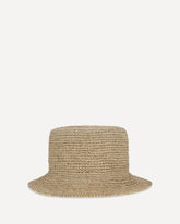 Cappello a Secchiello in rafia Orb - BEIGE | Base Blu