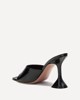Patent-leather Lupita Sandals - BLACK | Base Blu
