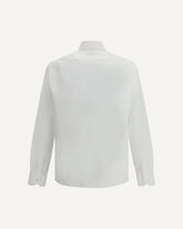 Camicia in Popeline di Cotone  - BIANCO | Base Blu