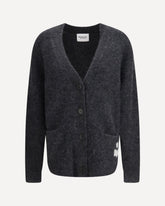 Cardigan Eborah in misto alpaca - GRIGIO | Base Blu