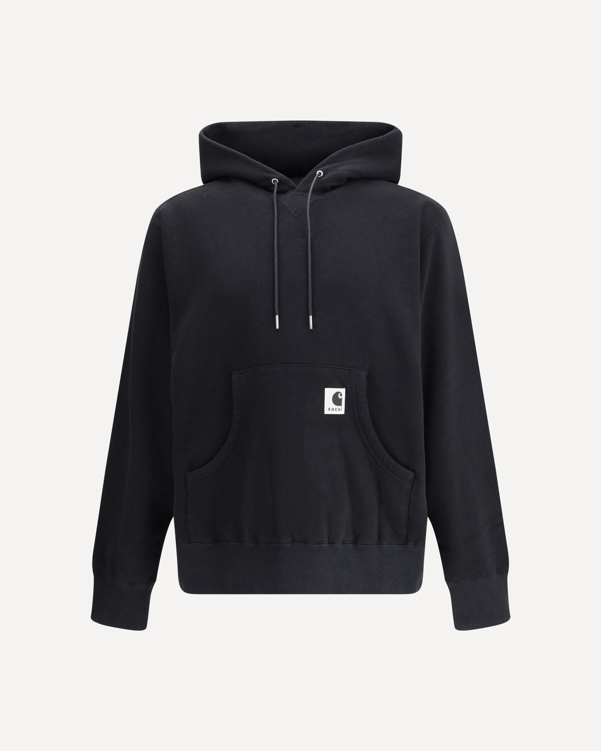SACAI WIP Cotton Jersey Hoodie by Sacai x Carhartt BLACK | Base Blu
