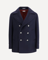 Double wool flannel Caban - BLUE | Base Blu