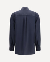 Virgin wool Overshirt - BLUE | Base Blu