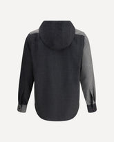 Giacca Camicia con cappuccio  - GRIGIO | Base Blu