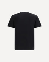 Cotton T-shirt with patch - BLACK | Base Blu