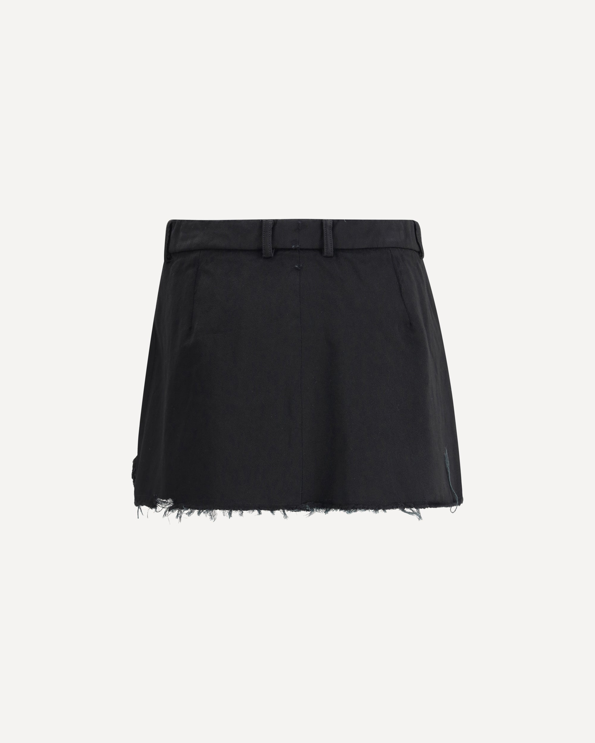 BALENCIAGA Fringed Miniskirt BLACK | Base Blu