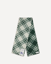 Sciarpa in lana Check - VERDE | Base Blu