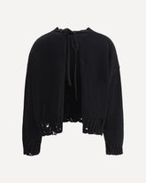 Cut-out Sweater - BLACK | Base Blu