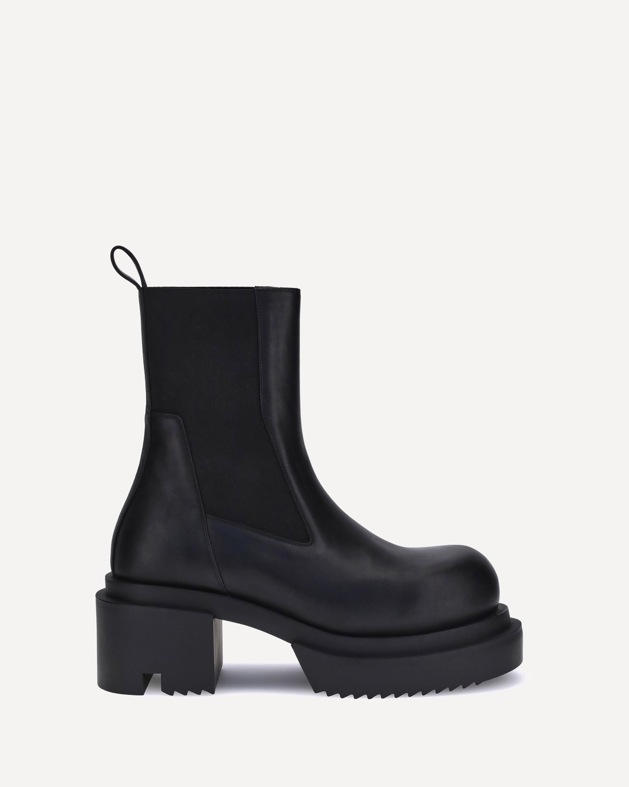 Rick Owens Beatle Bogun サイズ39 1/2 RICK OWENS Beatles Bogun Ankle Boots BLACK | Base Blu