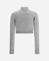 Cashmere cropped Sweater - GREY | Base Blu