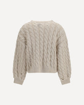 Wool and cotton-blend midweight Knit - BEIGE | Base Blu