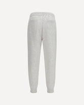 Pantalone in maglia double in cashmere con Crête e zip sul fondo - GRIGIO | Base Blu