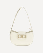 Leather Shoulder Bag - WHITE | Base Blu