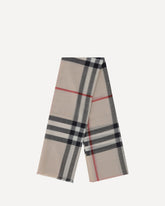 Silk and wool Scarf - BEIGE | Base Blu