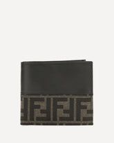 FF jacquard bifold Wallet - BROWN | Base Blu