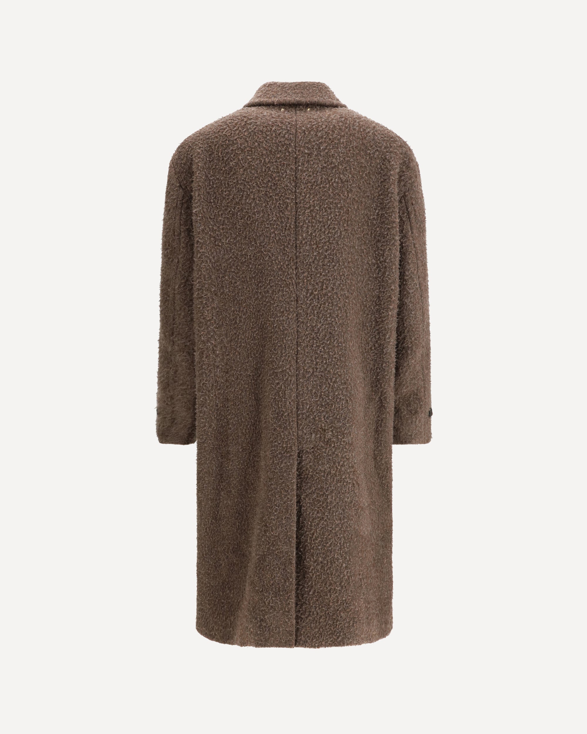 GOLDEN GOOSE Journey Single-breasted Coat BROWN | Base Blu