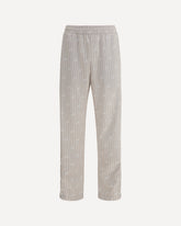 All-over logo pinstripe track Pants - BEIGE | Base Blu