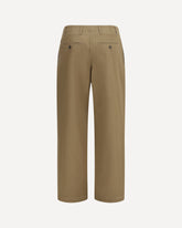 Straight-leg Trousers in organic cotton - BROWN | Base Blu