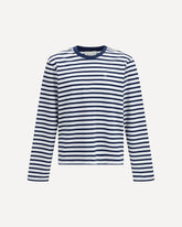 Ami de Coeur marinière long-sleeve T-shirt - BLUE | Base Blu