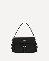 Borsa a Spalla Explore large in Re-Nylon - NERO | Base Blu