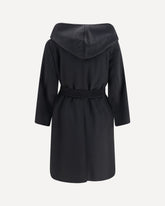 Wool drap Newmang Coat - BLACK | Base Blu