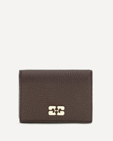 Flap Card Holder in grained leather - BROWN | Base Blu