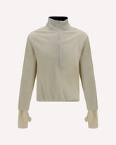 Shell fleece zip Jacket - CREAM | Base Blu