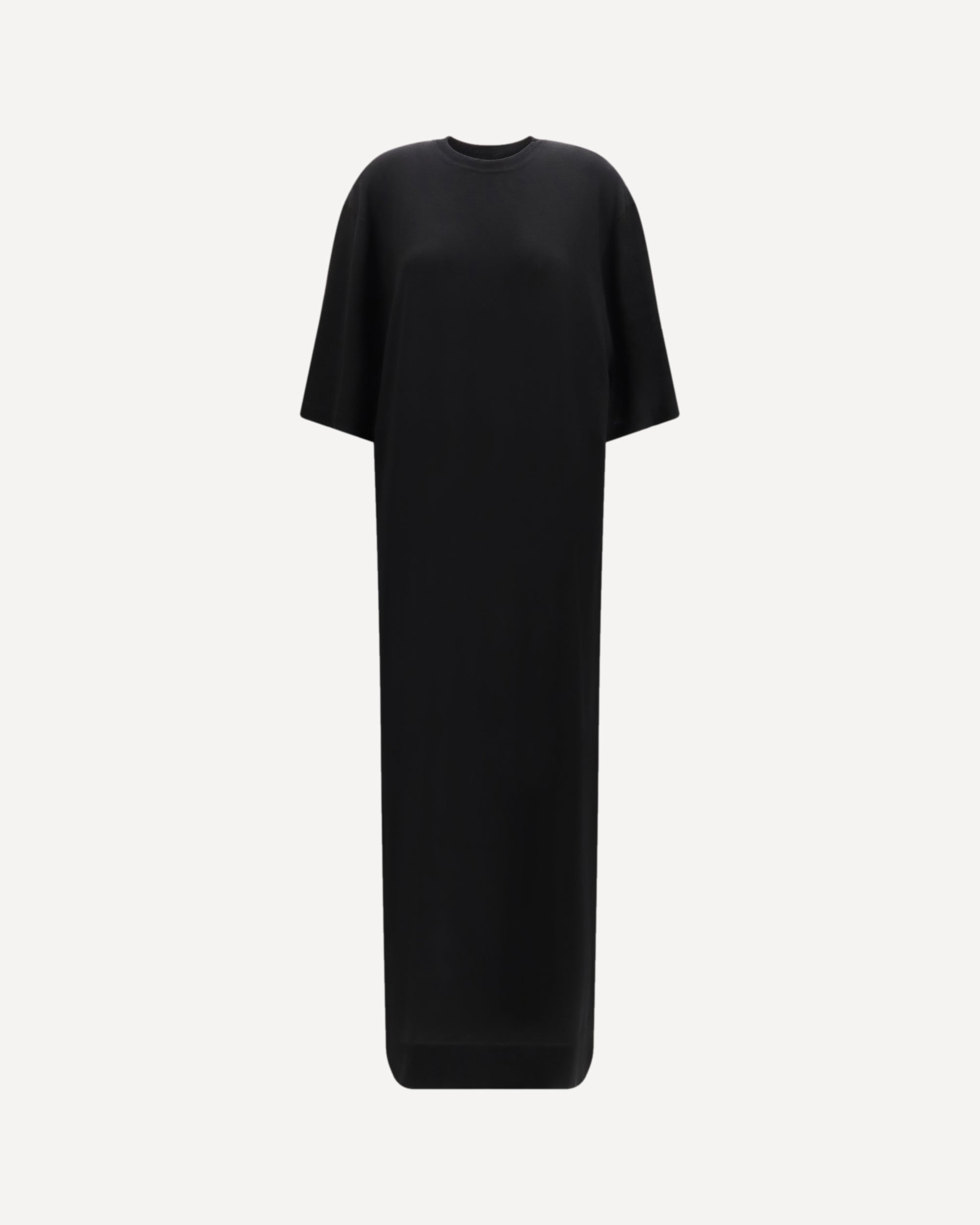 TOTEME Wool T-shirt Dress BLACK