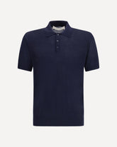 Merino wool Polo - BLUE | Base Blu