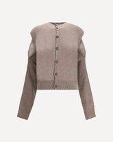 Cashmere Bolero Cardigan - BROWN | Base Blu