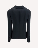 Double-breasted Tuxedo Jacket - BLACK | Base Blu
