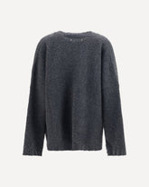 Casentino-effect wool Cardigan - GREY | Base Blu