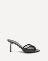 Sandali slipper in rete - NERO | Base Blu