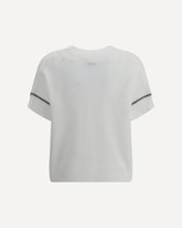 Short-sleeve Sweater - WHITE | Base Blu