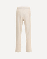 Straight-leg Wool Trousers - BEIGE | Base Blu