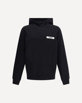 Felpa con Cappuccio logata - NERO | Base Blu