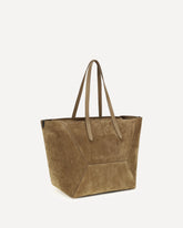 Suede BC Tote Bag - BEIGE | Base Blu