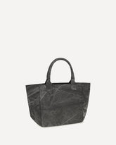 Medium trapeze flower-print Shopping Bag - GREY | Base Blu
